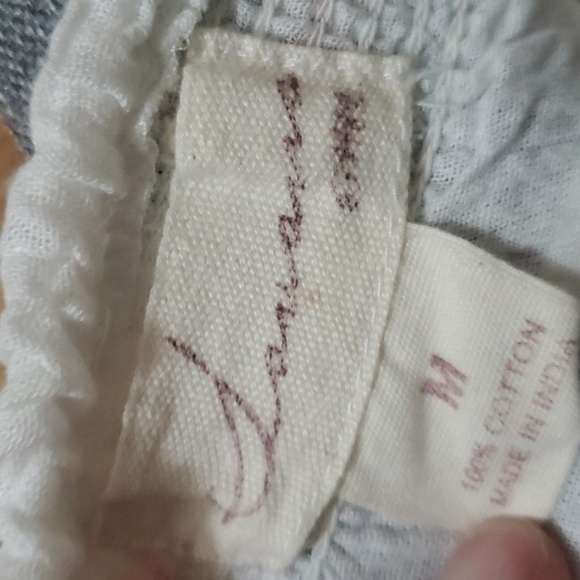 Handmade cross stitch three quarter sleeve top/ blouse size M - Picture 10 of 10